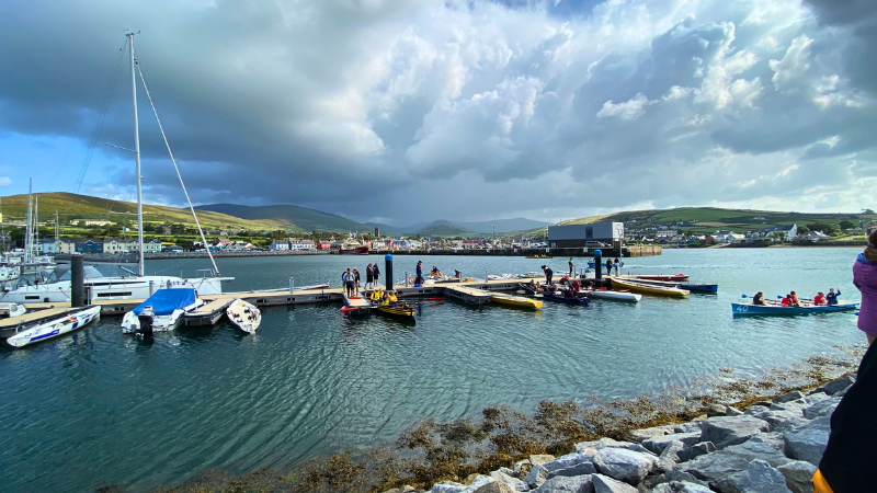 boats in dingle harbour