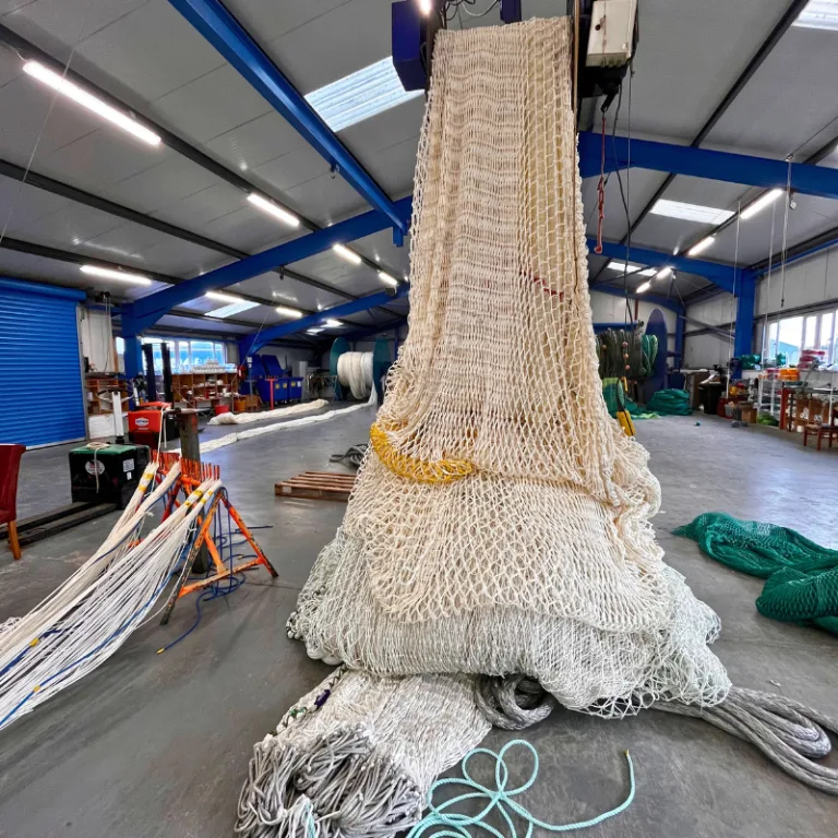 Trawl ready for delivery on the SNG production floor before being loaded onto FV Paula