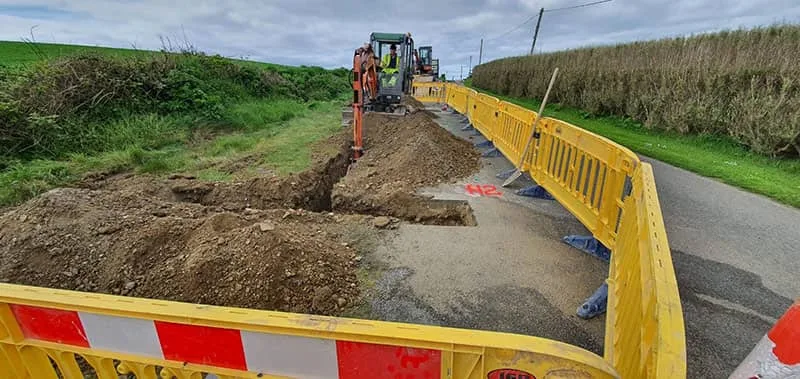 GMC onsite at the Greenlink connector Project